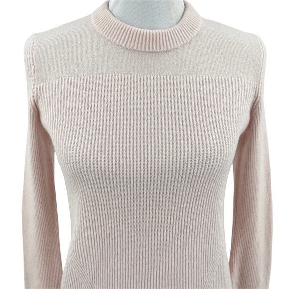Rag & Bone Light Pink 100% Cashmere Crewneck Sweater - Picture 3 of 10